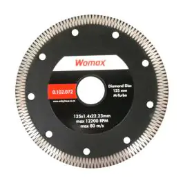 Rezna ploča dijamantska 125*8*1.0*1.4* 22.23 mm