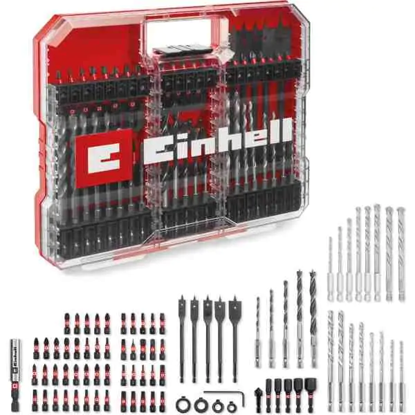 Einhell XL-CASE set bitova i burgija 95 delova – Kompletan pribor za bušilice i odvijače
