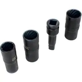 Ključ nasadni dvostrani 1/2" za oštećene vijke i navrtke set 4 kom Womax