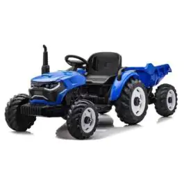 Traktor za decu 12v 10ah 2motora sa prikolicom MB0068 PLAVA