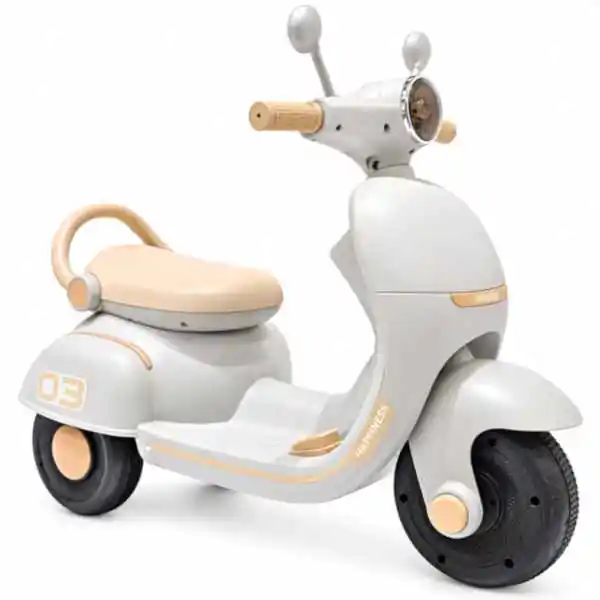 Motor skuter za decu 6v 1motor BEŽ SIVA