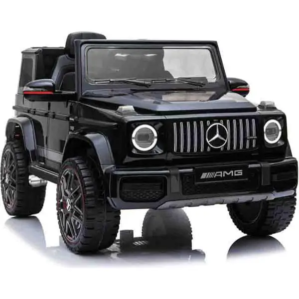 Dečiji automobil na akumulator Mercedes-Benz G63 AMG Crni sa daljinskim upravljačem 2.4 GHz i Bluetooth-om - proizvod na akciji