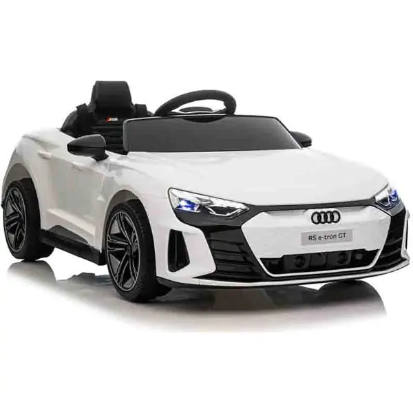 Dečiji automobil na akumulator Audi RS e-tron GT Beli – Licencirani model sa daljinskim upravljačem i LED svetlima - proizvod na akciji