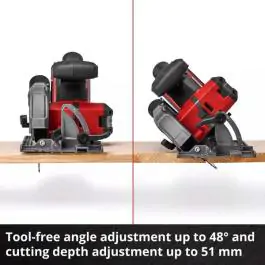 Einhell PROFESSIONAL akumulatorska ručna kružna testera TP-CS 18/136-C Li BL Solo – Brushless, 18 V, 136 mm