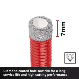 Einhell Dijamantske krune za pločice XS-CASE 4-delni set (5 / 6 / 8 / 10 mm) za suvo bušenje