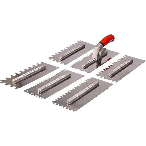 FESTA set nazubljenih gleterica 280 × 115 mm sa drškom, 6 nastavaka