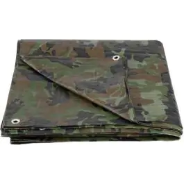 STREND PRO zaštitna cerada 3 × 4 m, 80 g/m² – maslinasta/kamuflažna