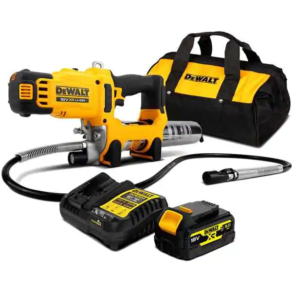 DeWalt DCGG581P1G akumulatorska mazalica, sa 1x5Ah baterijom i punjačem, 18V