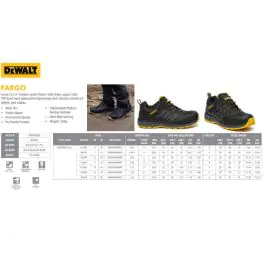 DeWalt DWF50233-101 Fargo plitke radne cipele S1-P SRA zaštita 46
