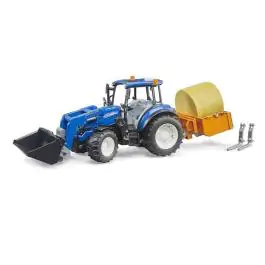 Traktor NEW Holland T5.120  sa kašikom i balom Bruder