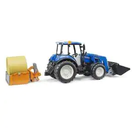 Traktor NEW Holland T5.120  sa kašikom i balom Bruder