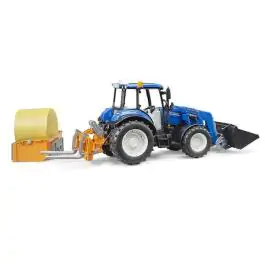 Traktor NEW Holland T5.120  sa kašikom i balom Bruder