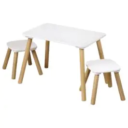 KESPER KSP17707 DEČIJI STO SA 2 STOLICE BELI