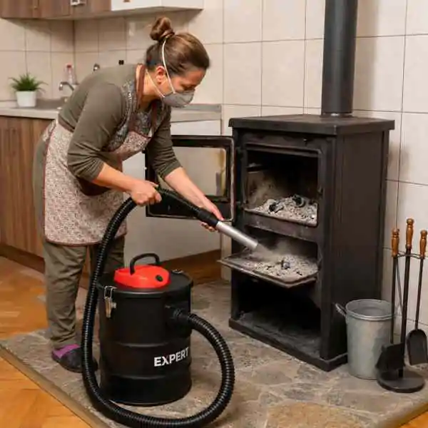 EXPERT PAX1000 usisivač za pepeo 1000 W – metalna posuda od 18 l i HEPA filter