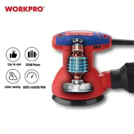 Električna kružna (rotaciona) brusilica Φ125 mm, 350 W - WORKPRO WP472406