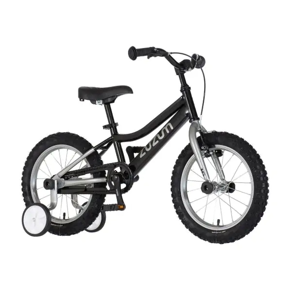 Bicikl za decu zuzum 16" 9" v-brake  kontra 105-125cm (16") crni  hrom uv sjaj