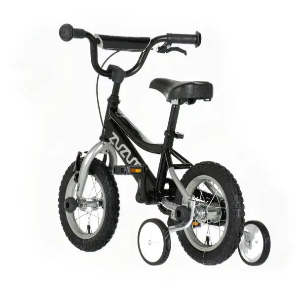 Bicikl za decu zuzum 12" 8" v-brake  kontra 95-115cm (12") crni hrom uv
