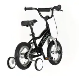 Bicikl za decu zuzum 12" 8" v-brake  kontra 95-115cm (12") crni hrom uv