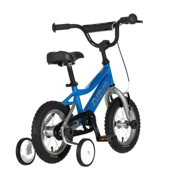Bicikl za decu zuzum 12" 8" v-brake  kontra 95-115cm (12") plavi sjaj uv