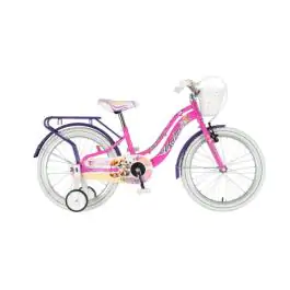 Bicikl za decu visitor best friend 20" 10" v-brake  kontra 115-135cm (20") roze neon uv sjaj