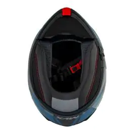 Kaciga za motor veličina l-mvx 59-60 cm 935sv flip up dupli vizir crna plava