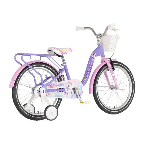 Bicikl za decu visitor unicorn 20" 10" v-brake kontra 115-135cm (20") ljubičasti