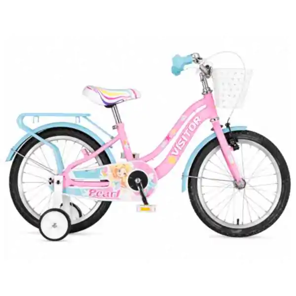 Bicikl za decu visitor pearl 20" 10" v-brake  kontra 115-135cm (20") roze