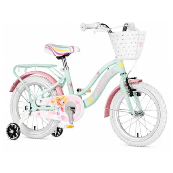 Bicikl za decu visitor pearl 16" 9" v-brake  kontra 105-125cm (16") tirkiz