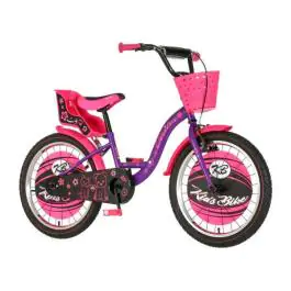 Bicikl za decu visitor liloo 20" 10" v-brake kontra 115-135cm (20") ljubičasti  mat uv