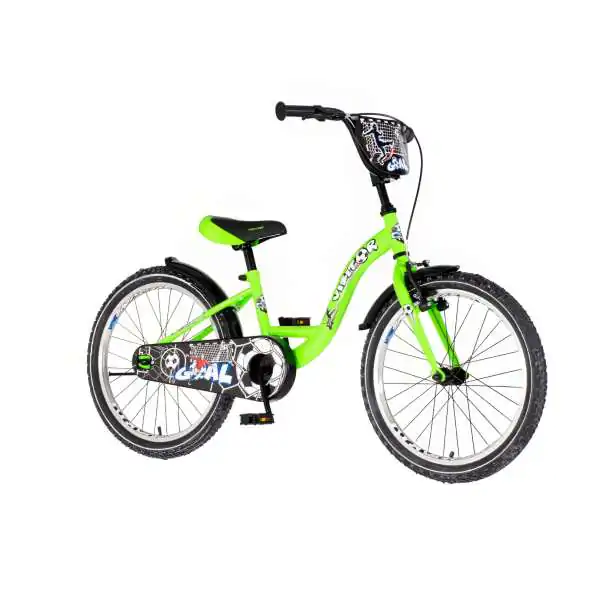 Bicikl za decu visitor goal 20" 10" v-brake  kontra 115-135cm (20") neon zeleni