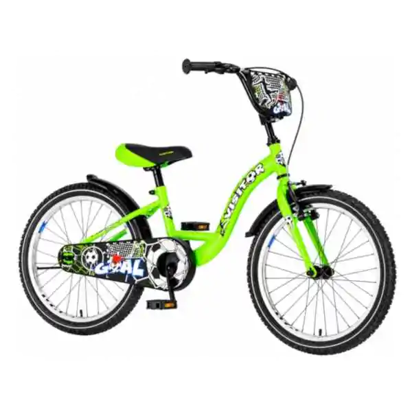 Bicikl za decu visitor goal 20" 10" v-brake  kontra 115-135cm (20") neon zeleni