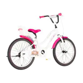 Bicikl za decu visitor dog 20" 11" v-brake  kontra 115-135cm (20") belo roze perla