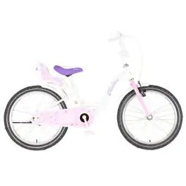 Bicikl za decu visitor liloo 20" 10" v-brake kontra 115-135cm (20") belo roze perla