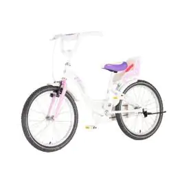 Bicikl za decu visitor liloo 20" 10" v-brake kontra 115-135cm (20") belo roze perla