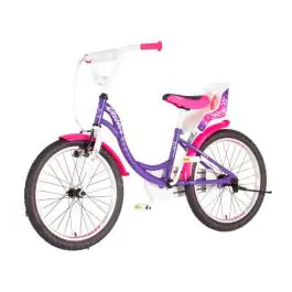 Bicikl za decu visitor princess 20" 11" v-brake kontra 115-135cm (20") ljubičasti perla