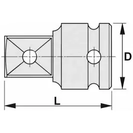 UNIOR Adapter IMPACT, prihvat 1 1/2" - 1"