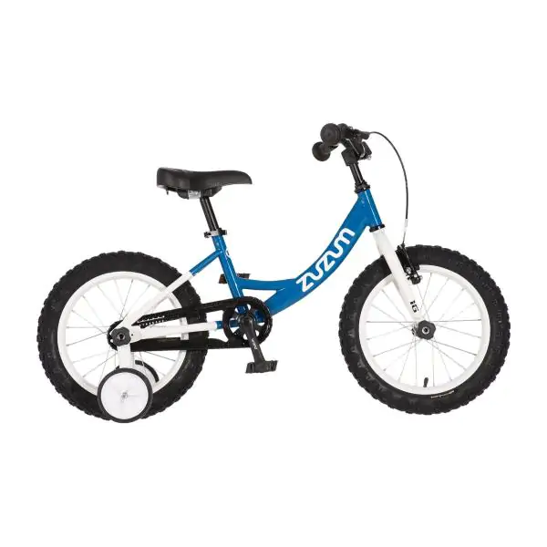 Bicikl za decu zuzum 16" 8" v-brake  kontra 105-125cm (16") plavi uv sjaj