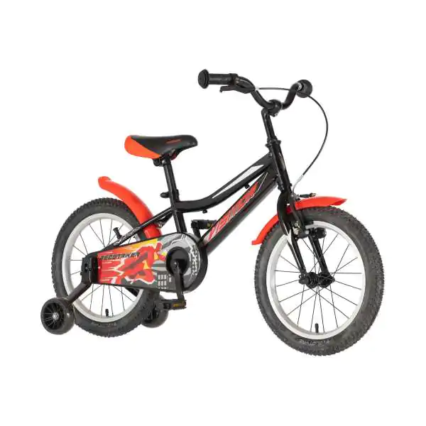 Bicikl za decu visitor redstriker 16" 9" v-brake  kontra 105-125cm (16") crno crveni