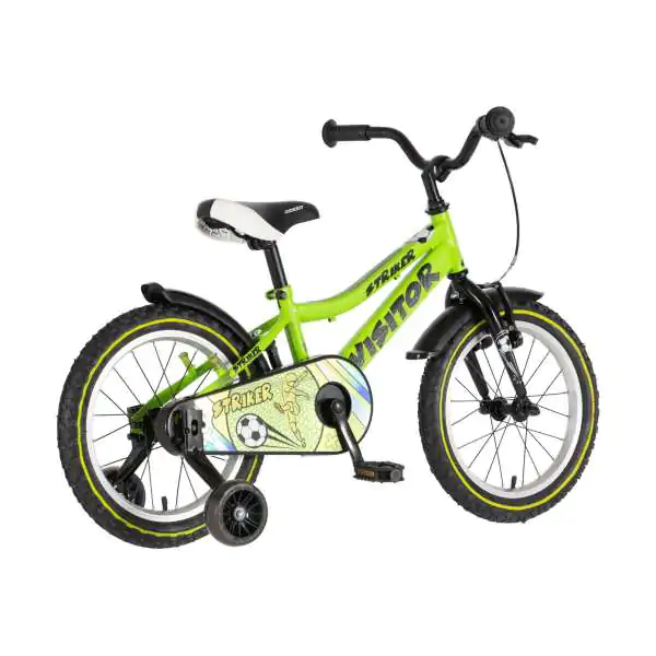 Bicikl za decu visitor striker 16" 9" v-brake  kontra 105-125cm (16") zeleni neon