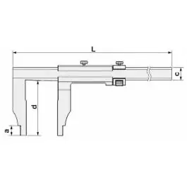 INSIZE Merilo pomično 0-200 mm
