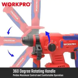 Aku. čekić-bušilica SDS+ (bez četkica), 20V – WORKPRO WP390300