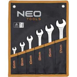 Komplet kombinovanih ključeva, CRV, DIN 3113 - NEO TOOLS