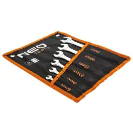 Komplet kombinovanih ključeva, CRV, DIN 3113 - NEO TOOLS
