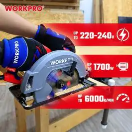 Električna cirkularna testera (185mm) 1700W – WORKPRO WP471200