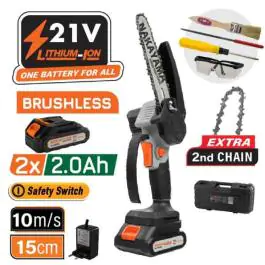 NAKAYAMA EC1050 aku mini testera 21V (15 cm, 2x2Ah baterije)