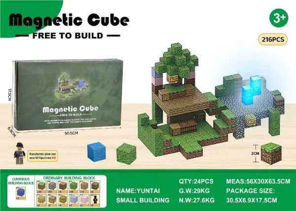 Kocke magnetne 216 kom