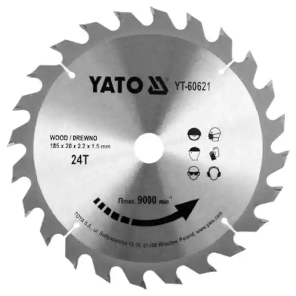 YATO LIST KRUZNE TESTERE 185x2,2/1,5x20mm 24 Z