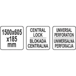 YATO ORMAR ZA ALAT SA ROLETNOM 1500x605x185 mm