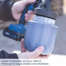 Aku pištolj za farbanje IXES C-APS700-X Set S1x2Ah Scheppach