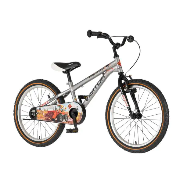 Bicikl za decu visitor kopacko 20" 10" v-brake  kontra 115-135cm (20") srebrni uv sjaj